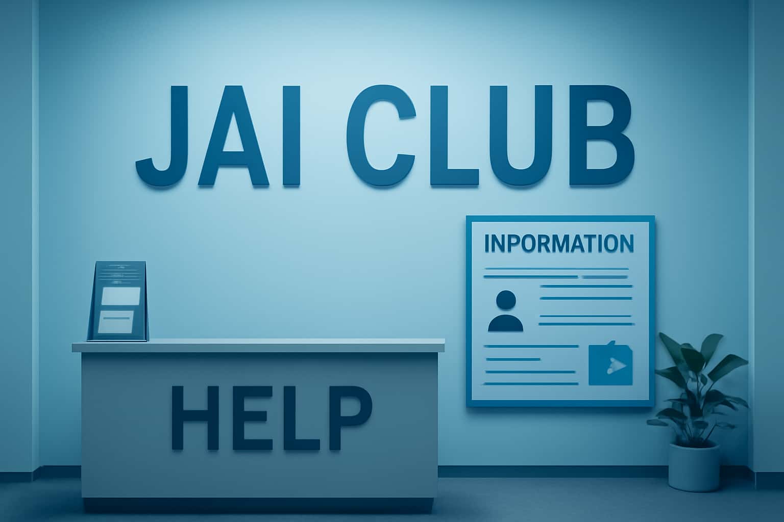 An informative scene depicting Jai Club Help resources.