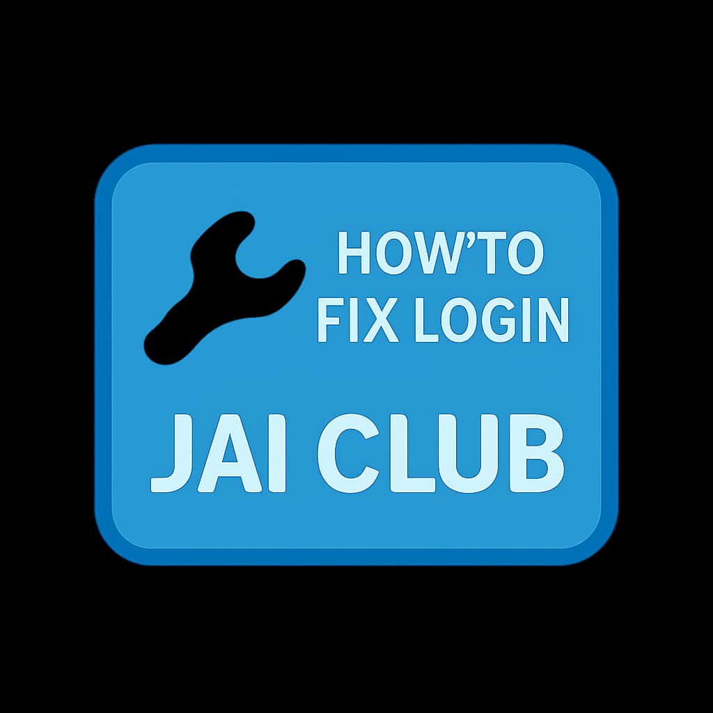 A badge representing the login guide for Jai Club.