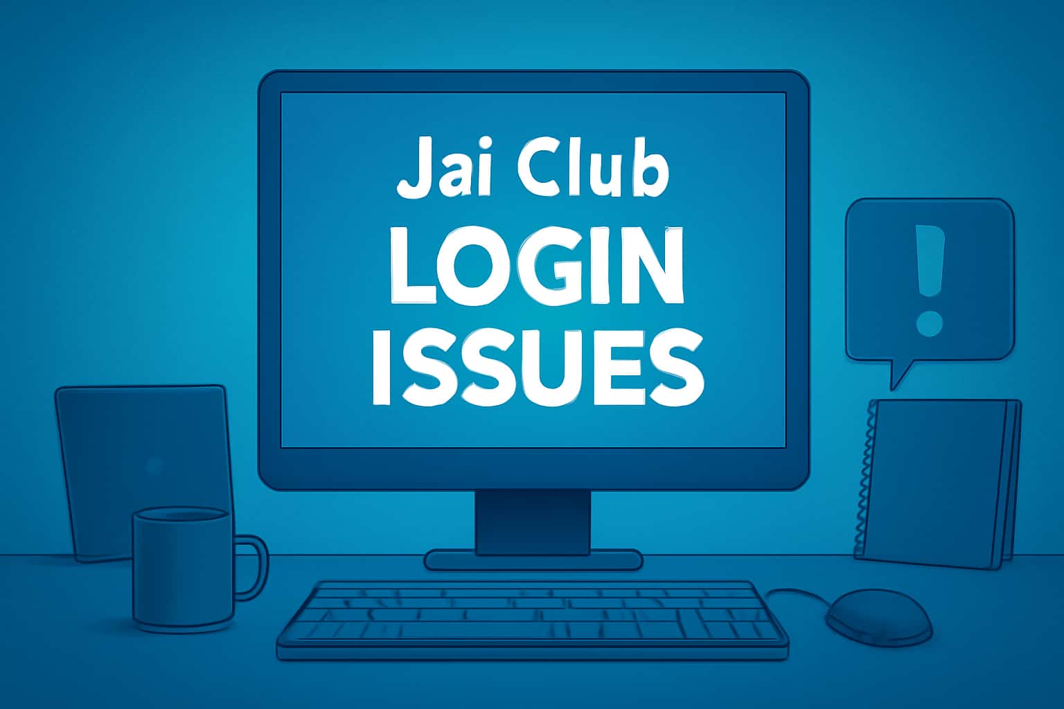 Informational scene about Jai Club Login Issues.