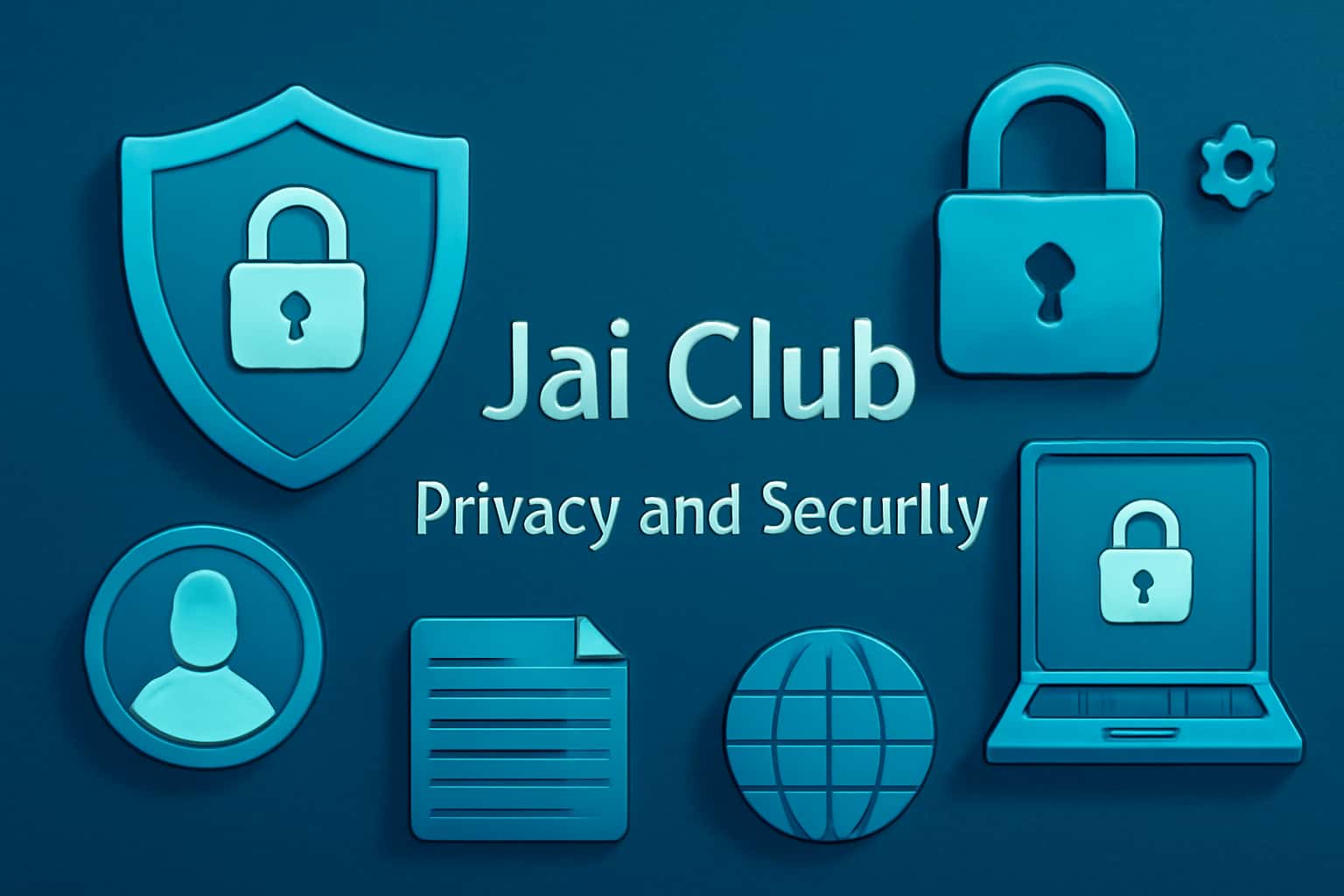 An informative scene illustrating the concept of online privacy and security.