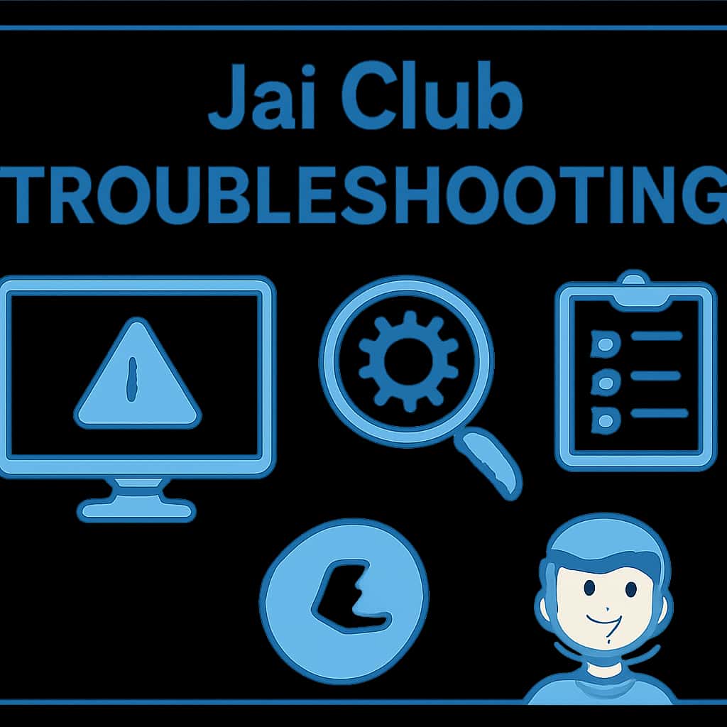 An educational diagram explaining Jai Club troubleshooting.