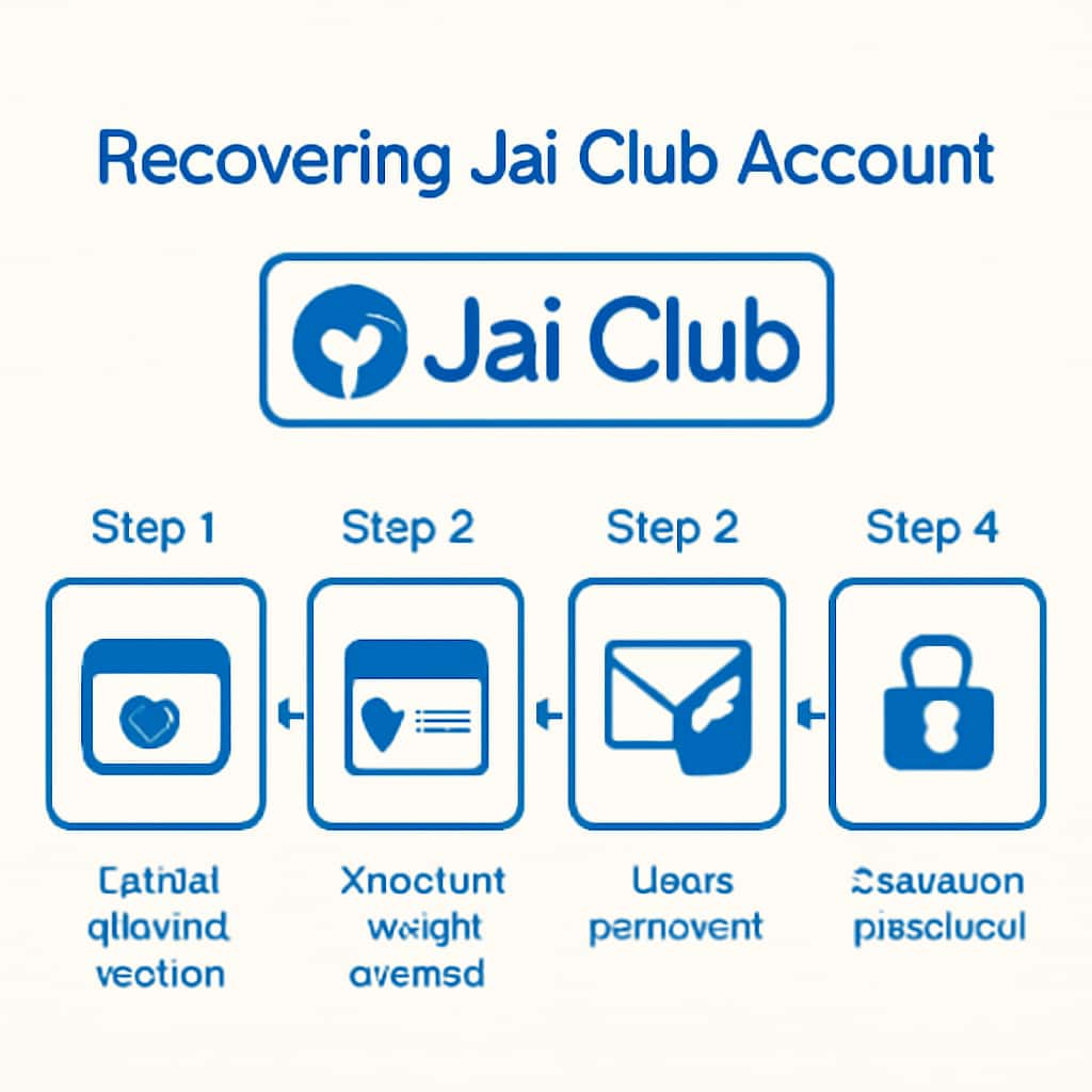 Diagram showing the process of recovering Jai Club Account.