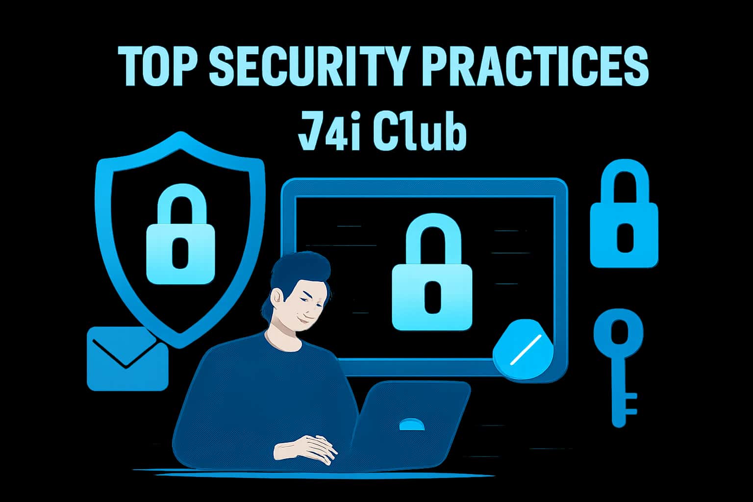 A futuristic representation of security practices focused on Jai Club.