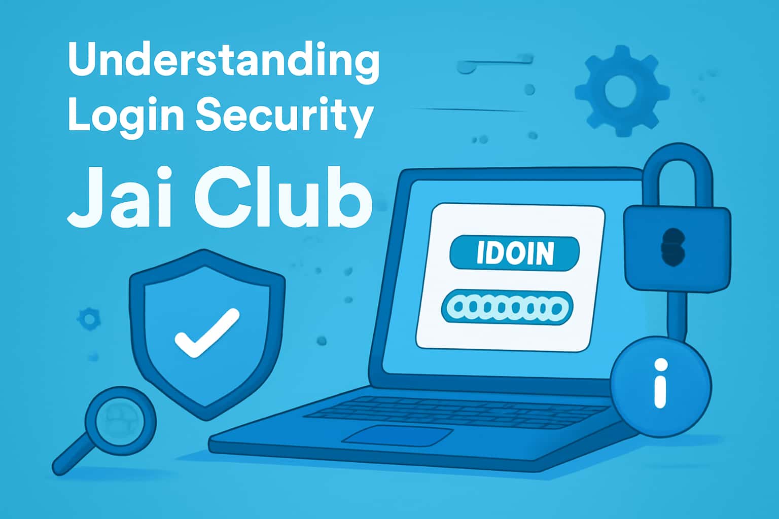 An informative depiction of login security for Jai Club with a focus on digital safety.